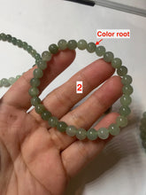 Load image into Gallery viewer, 6.7mm 100% natural type A icy watery jadeite jade beads bracelet group BP149
