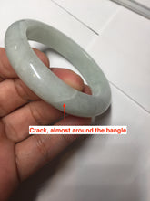 Load image into Gallery viewer, 52.5mm certified 100% natural Type A light  green white jadeite jade bangle AR116-9424
