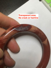 Load image into Gallery viewer, 57.3mm 100% natural red/pink round cut red jasper stone bangle XY76
