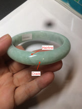 Load image into Gallery viewer, 56.6mm Certified Type A 100% Natural green Jadeite Jade bangle w94-2833
