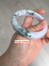 Load image into Gallery viewer, 54.4mm certified 100% natural Type A light purple with sunny green flying flowers jadeite jade bangle BL105-8717
