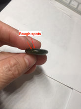 Load image into Gallery viewer, 100% Natural type A dark green/gray/black(油青) Jadeite Jade seashell (福贝)  pendant group BP187
