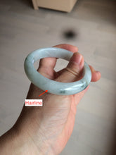 Load image into Gallery viewer, 55mm certified Type A 100% Natural green/white Jadeite Jade bangle BF67-4487
