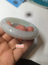 Load image into Gallery viewer, 55.8mm Certified type A 100% Natural icy watery light green red Jadeite Jade bangle AZ64-5067
