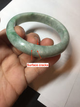 Load image into Gallery viewer, 56mm 100% natural type A sunny green jadeite jade bangle BM97
