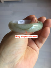 Load image into Gallery viewer, 50.5mm 100% natural Type A light green/purple oval  jadeite jade bangle Y166-3705
