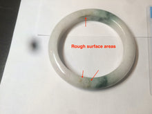 Load image into Gallery viewer, 59mm Certified 100% natural Type A green/white jadeite jade bangle AX99-4384
