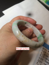 Load image into Gallery viewer, 50.5mm Certified Type A 100% Natural sunny green/purple/yellow(FU LU Shou) oval Jadeite Jade bangle AK53-1221
