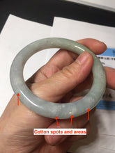 Load image into Gallery viewer, 54.8mm certified natural 100% natural Type A light green round cut jadeite jade bangle BP2-4990
