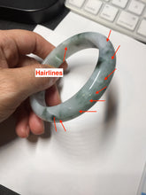 Load image into Gallery viewer, 57mm Certified Type A 100% Natural sunny green/dark green Jadeite Jade bangle AM94-2724
