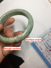 Load image into Gallery viewer, 53.7mm Certified 100% natural Type A sunny green red jadeite jade bangle BQ19-5461
