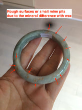 Load image into Gallery viewer, 51/52/54/55.5mm certified Type A 100% Natural light green/brown Jadeite Jade bangle GL11
