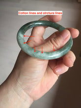 Load image into Gallery viewer, 56mm Certified Type A 100% Natural light green purple round cut Jadeite bangle PB172-4716
