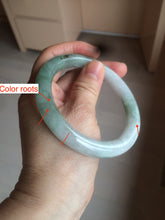 Load image into Gallery viewer, 59.4mm Certified Type A 100% Natural green round cut Jadeite Jade bangle AZ126-2806
