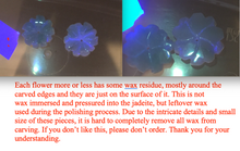 Load image into Gallery viewer, Type A 100% Natural light green/white/purple jadeite Jade flower Pendant PB47
