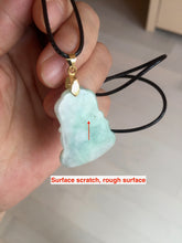 Load image into Gallery viewer, 卖了 100% Natural white sunny green jadeite Jade baby buddha (宝宝佛) pendant group BL19
