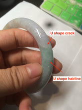 Load image into Gallery viewer, 卖了 56.5mm certified 100% natural type A sunny green/purple/red/yellow/pink round cut jadeite jade bangle AZ79-0384
