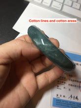 Load image into Gallery viewer, 62mm Certified Type A 100% Natural dark green/blue/gray/black Guatemala Jadeite jade bangle AY90-5766
