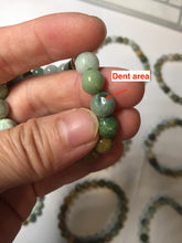 Load image into Gallery viewer, 6-8mm size 52-64mm 100% natural type A green/yellow/brown/black jadeite jade beads bracelet group BL133
