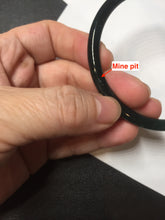 Load image into Gallery viewer, 61.5mm Certified Type A 100% Natural dark green/blue/gray Guatemala slim round cut Jadeite bangle PD22-4457
