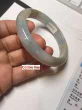 Load image into Gallery viewer, 59mm Certified Type A 100% Natural icy watery blue green brown Jadeite Jade bangle H157-70322
