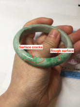 Load image into Gallery viewer, 57mm Certified Type A 100% Natural sunny green yellow Jadeite Jade bangle BS27-4418
