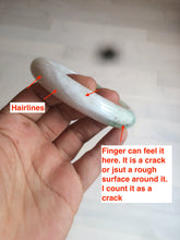 Load image into Gallery viewer, 59.8mm Certificated Type A 100% Natural white/sunny green/purple jadeite jade bangle AZ5-9139
