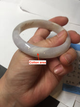 Load image into Gallery viewer, 55.6mm certified 100% natural Type A light purple red white jadeite jade bangle BP103-2680
