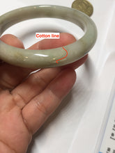 Load image into Gallery viewer, 57.5mm Certified Type A 100% Natural light green gray brown jadeite Jade bangle PD169-6318
