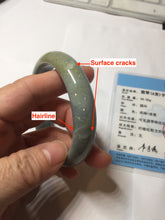 Load image into Gallery viewer, 56.5mm Certified Type A 100% Natural blue/gray/black/brown Guatemala Jadeite jade bangle PD163-6306
