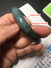 Load image into Gallery viewer, 62.3mm Certified Type A 100% Natural dark green/blue/gray/black Guatemala Jadeite jade bangle BK50-2320
