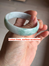 Load image into Gallery viewer, 54mm certified Type A 100% Natural sunny green yellow thin Jadeite Jade bangle AY93-1326
