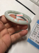 Load image into Gallery viewer, 55mm certified 100% natural Type A light green round cut jadeite jade bangle BP162-2773
