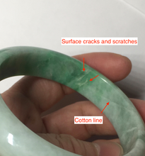 Load image into Gallery viewer, 55.8mm Certified 100% natural Type A sunny green jadeite jade bangle BM75-4431
