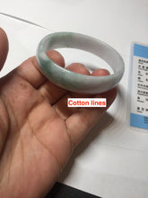 Load image into Gallery viewer, 53mm certified Type A 100% Natural sunny green light purple thin Jadeite Jade bangle AY95-1342
