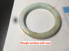 Load image into Gallery viewer, 53.5mm certified Type A 100% Natural light green/brown square Jadeite Jade bangle R104-1761
