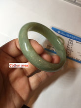 Load image into Gallery viewer, 56.4mm certified 100% Natural green/yellow nephrite Hetian Jade bangle HF79-8445
