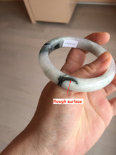 Load image into Gallery viewer, 53.8mm certificated Type A 100% Natural light green/white jadeite jade bangle BK100-2343
