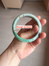 Load image into Gallery viewer, 56.5mm certified Type A 100% Natural sunny green/white Jadeite Jade bangle BS34-4429
