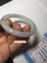 Load image into Gallery viewer, 54.6mm Certified 100% natural Type A white/green/purple jadeite jade bangle BM33-0255
