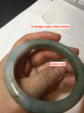 Load image into Gallery viewer, 57.5mm Certified 100% natural Type A dark green jadeite jade bangle AX131-7690
