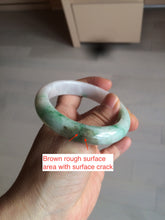 Load image into Gallery viewer, 55mm Certified 100% natural Type A sunny green/purple/white jadeite jade bangle BH29-5417
