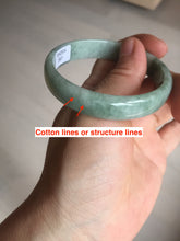 Load image into Gallery viewer, 53.7mm certified Type A 100% Natural green thin Jadeite Jade bangle D135-2831
