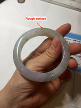 Load image into Gallery viewer, 53.8mm certified 100% natural Type A icy water light green/pule/brown/gray(FU LU SHOU) jadeite jade bangle BP159-5038
