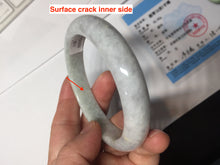 Load image into Gallery viewer, 56.8mm Certified Type A 100% Natural light purple green white jadeite Jade bangle BS17-4011
