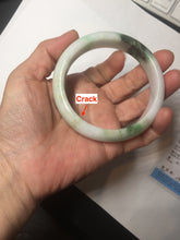 Load image into Gallery viewer, 60mm certified Type A 100% Natural sunny green yellow brown white Jadeite Jade bangle D137-1732
