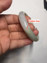 Load image into Gallery viewer, 55.3mm certified Type A 100% Natural green/yellow Jadeite Jade bangle Y114-0412
