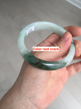 Load image into Gallery viewer, 57mm 100% natural Type A sunny green white purple jadeite jade bangle BN5-8234
