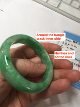 Load image into Gallery viewer, 49mm certified 100% natural Type A sunny green jadeite jade bangle BS85-9901
