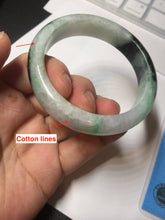 Load image into Gallery viewer, 53.9mm 100% natural Type A sunny green white purple jadeite jade bangle BN4-8233
